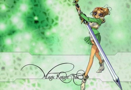 Anime - anime, green, girl, pencil