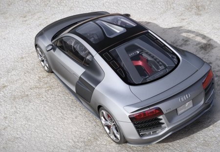 audi r8 silver - audi, r8, car, silver