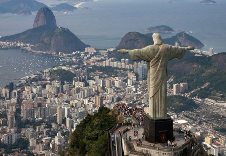 brazil rio de janeiro - janeiro, statue, travel, cities, rio de janeiro, bay, brazil, rio de janeiro statue, city, rio