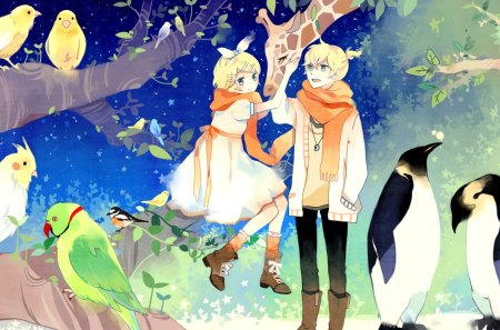 Peaceful - rin, vocaloid, kyang, len