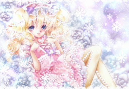 Blonde Love - pretty, heart, magic, female, blossom, maiden, sublime, flowers, exquisite, women, gown, hot, beauty, love, flower, lady, cute, floral, anime, divine, kawaii, dress, blonde, amour, long hair, adore, magical, precious, gorgeous, anime girl, beautiful, girl, blonde hair, lovely, sweet, woman, angelic, adorable