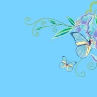 Blue Bayoo Butterfly Wallpaper