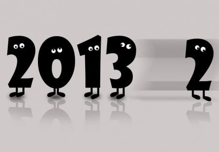 Goodbye 2012! - black wallpaper, happy, good bye, 2012, new, sad, year, 2013