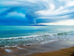 amazing sky over sea