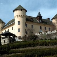 Castle Tentschach, Klagenfurt in Austria.