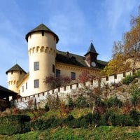 Castle Tentschach, Klagenfurt in Austria.