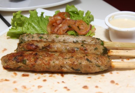 GRILL KABAB - WALLPAPER, HOT, NICE, FOOD, COOL