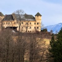 Castle Tentschach, Klagenfurt in Austria.