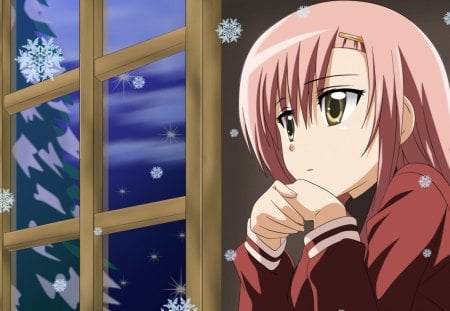 watching the snow - anime, the, watching, snow