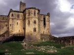 warkworth castle in northumberland england