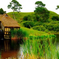 House on the riverbank