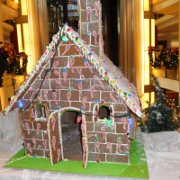 Giant Gingerbread with light