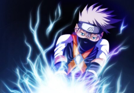 Kakashi Hatake - anime, headband, shinobi, naruto shippuden, kakashi hatake, hatake kakashi, kakashi, spiky hair, blue eyes