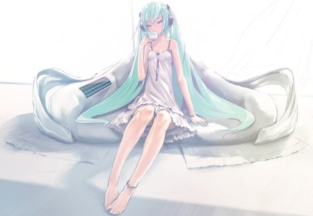 Last Night, Good Night - hatsune, vocaloid, night, miku