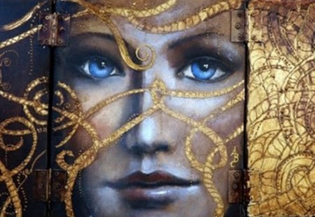 Angela BettaCasale - face, fantasy, beauty, tutt art, drawing