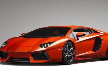 Orange Lamborghini Aventador - sports, lamborghini, aventador, orange lamborghini aventador, orange