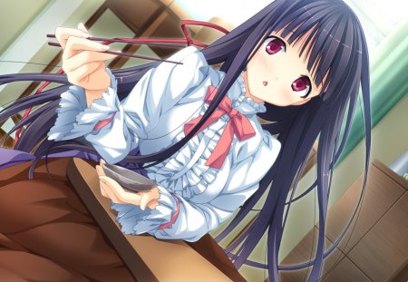 Pretty Girl - long hair, anime, girl, pretty