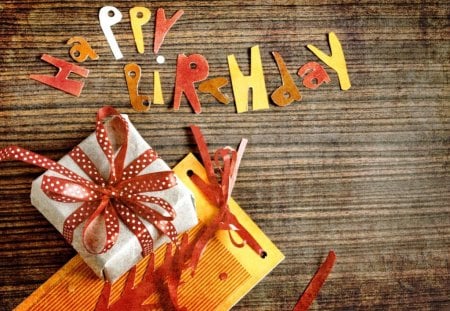 birthday greeting - orange, special, birthday, gifts