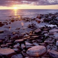 sunrise on ellison bay wisconsin