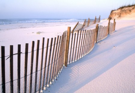 Untitled Wallpaper - fence, beach, sand