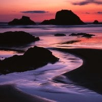 Sunset at Ruby Beach - Olympic National Park, Washington