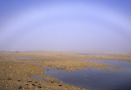 Fog Bow Over Tundra - Siberia - tundra, fog, siberia