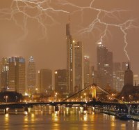 Lightning Storm in Frankfurt Germany