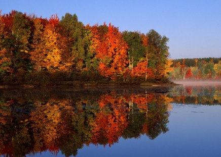 Untitled Wallpaper - hiawatha national forest, awesome fall scene, thornton lake, michigan