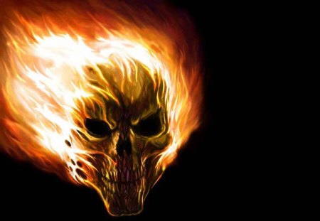 Flaming Skull