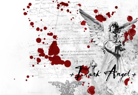 Dark Angel - dark angel, angel, artwork, splatter