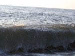 big waves in beach