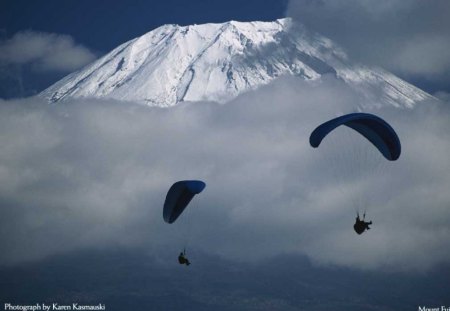 Parachuting - nature, parachuting, bombata