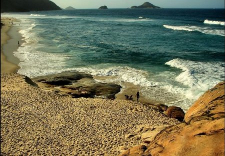 	In the top of Pontal Stone - sand, pontal, stone, sea