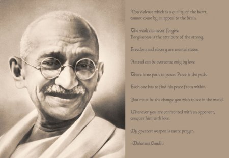 Ghandi - india, ghandi, people, man, inspirtational, spiritual