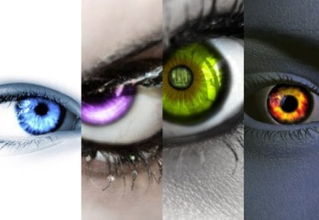 Eyes - Elements - air, water, eye, fire, earth