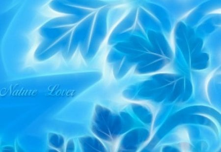 Nature Lover (Blue) - nature lover, trees, branches, branch, nature, blue, lover, leaves