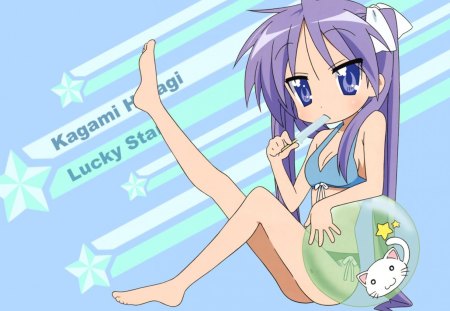 Kagami - anime, kagami, lucky star, bikini