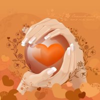 Orange heart