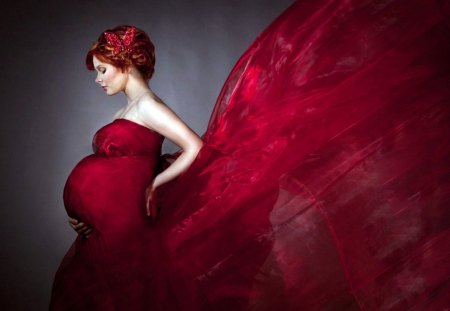 pregnant woman modeling - modeling, dress, pregnant, woman