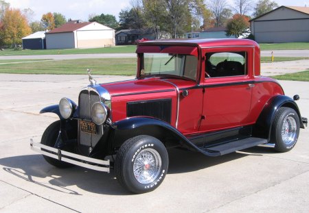 1930 PONTIAC 3 window sport coupe - rat rod, pontiac, antique, hot rod