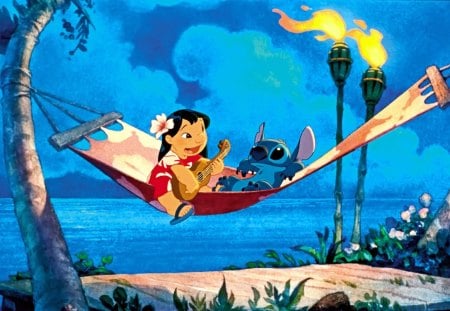 Lilo and Stich - Lilo, cartoon, and, movie, stich