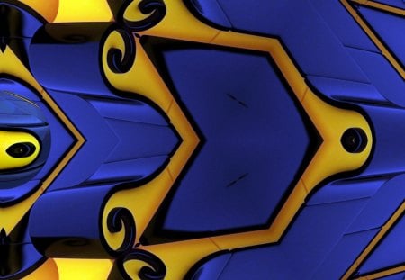 Blue - yellow, 3d, color, blue