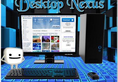 Desktop Nexus - abstract, black, dn, desktop nexus, blue, wally