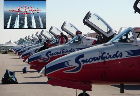 Snowbirds - Red, Squadron, White, Jets