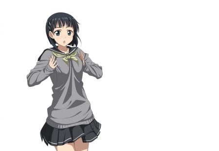 Suguha Kirigaya - anime, cute, pretty, sword art online