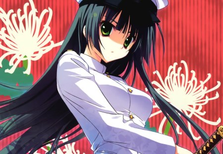 Anime - cute, anime, long hair, uniform