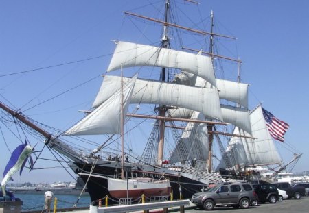 Star of India  in San Diego Ca. - harbor, sail, ship, san diego