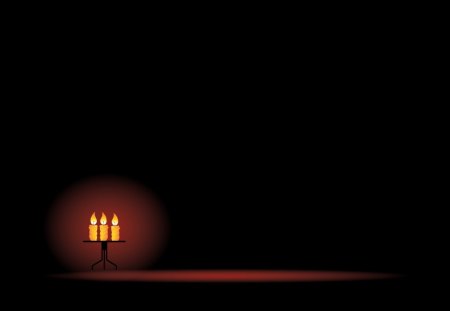 candles - minimalism, abstract, black, candles, dark