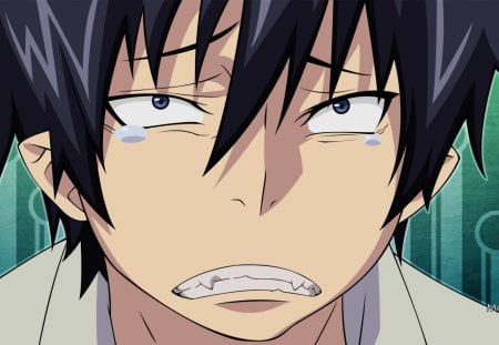 Rin Okumura - vector, pixiv, blue exorcist, ao no exorcist, fanart, rin okumura, anime, morrow, okumura rin