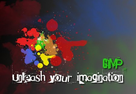 GIMP - Unleash your imagination - colours, Windows, GIMP, imagination, Linux